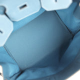 Hermes HAC Birkin 40 Bleu De Prusse Togo and Bleu Thalassa Militaire Canvas Palladium Hardware - Thumbnail View 8