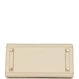 Hermes Special Order (HSS) Birkin Sellier 30 Craie and Gris Etain Epsom Rose Gold Hardware - Thumbnail View 6