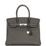 Hermes Birkin 30 Etain Togo Palladium Hardware - Thumbnail View 1