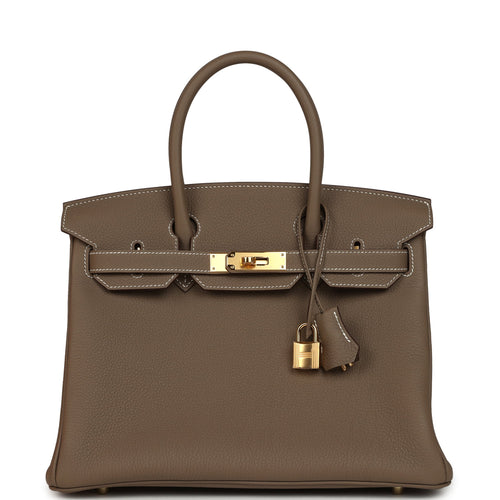 Hermes Birkin 30 Etoupe Togo Gold Hardware