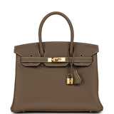 Hermes Birkin 30 Etoupe Togo Gold Hardware - Thumbnail View 1