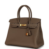 Hermes Birkin 30 Etoupe Togo Gold Hardware - Thumbnail View 5