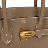 Hermes Birkin 30 Etoupe Togo Gold Hardware - Thumbnail View 7