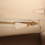 Hermes Special Order (HSS) Birkin 25 Biscuit and Craie Togo Brushed Gold Hardware - Thumbnail View 9