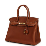 Hermes Birkin 30 Fauve Barenia Faubourg Gold Hardware - Thumbnail View 5