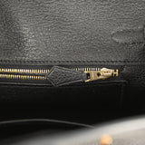Pre-owned Hermes Birkin 25 Touch Black Togo and Shiny Niloticus Crocodile Touch Rose Gold Hardware - Thumbnail View 9
