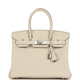 Hermes Birkin 30 Craie Togo Palladium Hardware - Thumbnail View 1