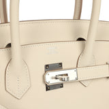 Hermes Birkin 30 Craie Togo Palladium Hardware - Thumbnail View 7