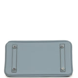 Hermes Birkin 25 Bleu Lin Swift Palladium Hardware - Thumbnail View 6