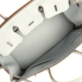 Hermes Birkin 25 Bleu Lin Swift Palladium Hardware - Thumbnail View 8