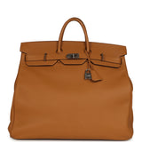 Pre-owned Hermes Birkin HAC 50 Caramel Togo Palladium Hardware - Thumbnail View 1