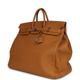 Pre-owned Hermes Birkin HAC 50 Caramel Togo Palladium Hardware - Thumbnail View 5