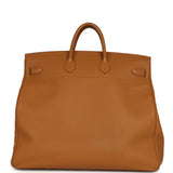 Pre-owned Hermes Birkin HAC 50 Caramel Togo Palladium Hardware - Thumbnail View 4