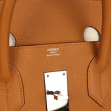 Pre-owned Hermes Birkin HAC 50 Caramel Togo Palladium Hardware - Thumbnail View 7