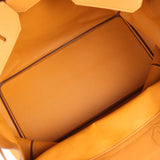 Pre-owned Hermes Birkin HAC 50 Caramel Togo Palladium Hardware - Thumbnail View 8