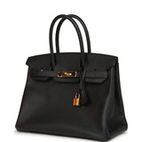Pre-owned Hermes Birkin 30 Black Epsom Gold Hardware - Thumbnail View 5