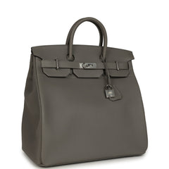 Hermes HAC Birkin 40 Gris Meyer Togo Palladium Hardware
