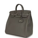 Hermes HAC Birkin 40 Gris Meyer Togo Palladium Hardware - Thumbnail View 5