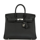 Hermes Birkin 25 Black Togo Palladium Hardware - Thumbnail View 1
