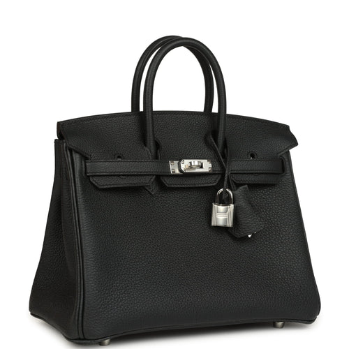 Hermes Birkin 25 Black Togo Palladium Hardware