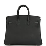 Hermes Birkin 25 Black Togo Palladium Hardware - Thumbnail View 4