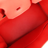 Pre-owned Hermes Birkin 30 Vermillon Togo Gold Hardware - Thumbnail View 8