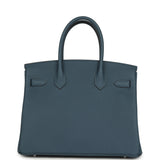 Hermes Birkin 30 Bleu Tempete Togo Palladium Hardware - Thumbnail View 4
