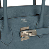 Hermes Birkin 30 Bleu Tempete Togo Palladium Hardware - Thumbnail View 7