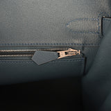 Hermes Birkin 30 Bleu Tempete Togo Palladium Hardware - Thumbnail View 9