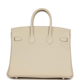 Hermes Birkin 25 Craie Togo Palladium Hardware - Thumbnail View 4