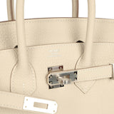 Hermes Birkin 25 Craie Togo Palladium Hardware - Thumbnail View 7