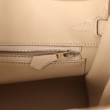 Hermes Birkin 25 Craie Togo Palladium Hardware - Thumbnail View 9
