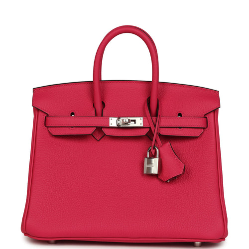 Hermes Birkin 25 Rose Mexico Togo Palladium Hardware