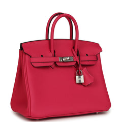 Hermes Birkin 25 Rose Mexico Togo Palladium Hardware