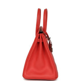 Pre-owned Hermes Birkin 25 Rose Jaipur Epsom Palladium Hardware - Thumbnail View 3