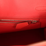 Pre-owned Hermes Birkin 25 Rose Jaipur Epsom Palladium Hardware - Thumbnail View 9