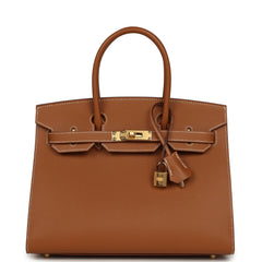 Hermes Birkin Sellier 30 Gold Epsom Gold Hardware