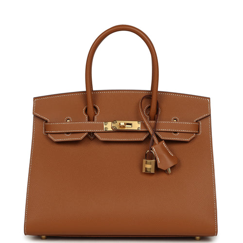 Hermes Birkin Sellier 30 Gold Epsom Gold Hardware