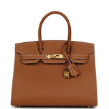 Hermes Birkin Sellier 30 Gold Epsom Gold Hardware - Thumbnail View 1