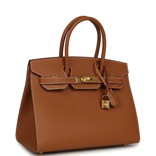 Hermes Birkin Sellier 30 Gold Epsom Gold Hardware