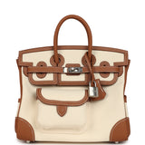 Hermes Birkin 25 Cargo Ecru Toile Goeland and Gold Swift Palladium Hardware - Thumbnail View 1