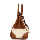 Hermes Birkin 25 Cargo Ecru Toile Goeland and Gold Swift Palladium Hardware - Thumbnail View 3
