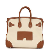 Hermes Birkin 25 Cargo Ecru Toile Goeland and Gold Swift Palladium Hardware - Thumbnail View 4