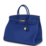 Hermes Birkin 40 Bleu Royal Togo Gold Hardware - Thumbnail View 5