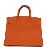 Hermes Birkin 35 Orange Togo Palladium Hardware - Thumbnail View 4