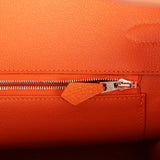 Hermes Birkin 35 Orange Togo Palladium Hardware - Thumbnail View 9