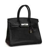 Pre-owned Hermes Birkin 30 Black Epsom Palladium Hardware - Thumbnail View 2