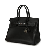 Pre-owned Hermes Birkin 30 Black Epsom Palladium Hardware - Thumbnail View 5