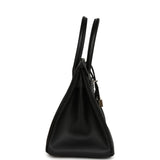 Pre-owned Hermes Birkin 30 Black Epsom Palladium Hardware - Thumbnail View 3