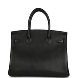 Pre-owned Hermes Birkin 30 Black Epsom Palladium Hardware - Thumbnail View 4